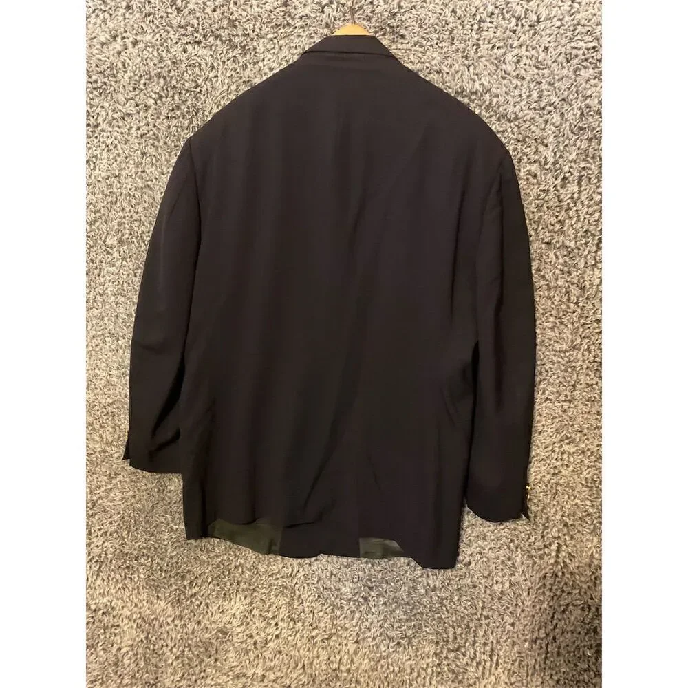 Vintage Pierre Cardin Men's Wool Blazer Black 42 Classic Fit Formal